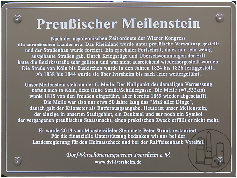 Meilenstein Iversheim