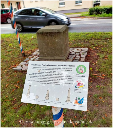Preußischer Viertelmeilenstein Bötzow