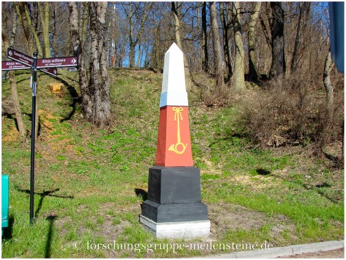 preußischer Ganzmeilenobelisk in Crossen 