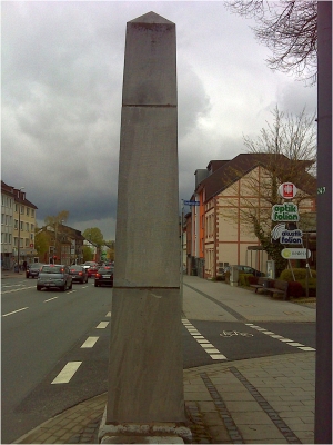 Preußischer Ganzmeilenobelisk Brand