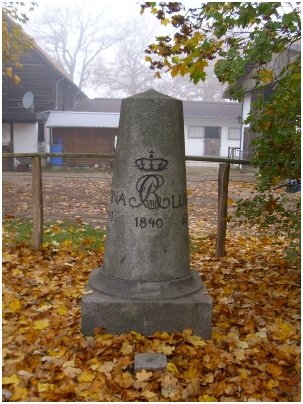 Dänischer Ganzmeilenstein Norderstedt-Glashütte