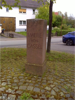 Hessischer Ganzmeilenstein Obervellmar