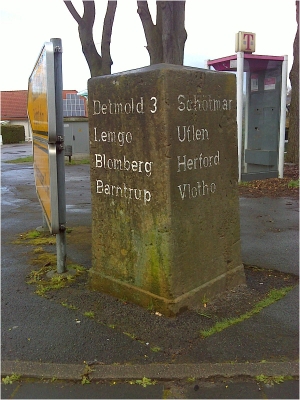 Lippischer Ganzmeilenstein Retzen