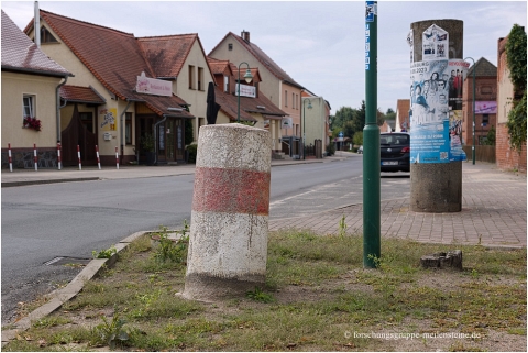Preußischer Rundsockelstein Rogätz