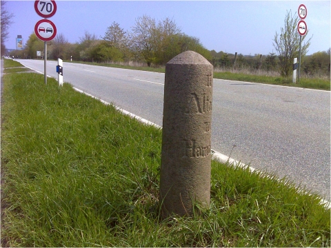 Dänischer Ganzmeilenstein Steenrade