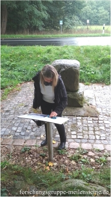 Preußischer Ganzmeilenstein Tiefensee/Leuenberg