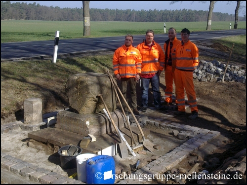Preußischer Ganzmeilenstein Tiefensee/Leuenberg