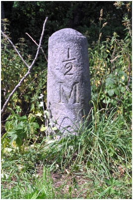Dänischer Halbmeilenstein Wardersee